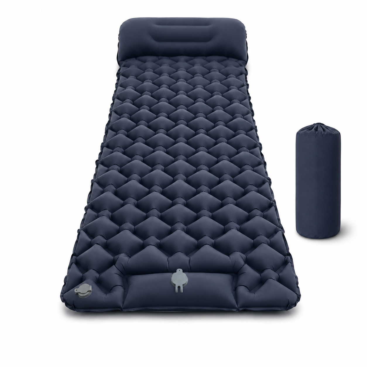 Matelas de Camping Gonflable Ultraléger avec Pompe à Pied Intégrée
