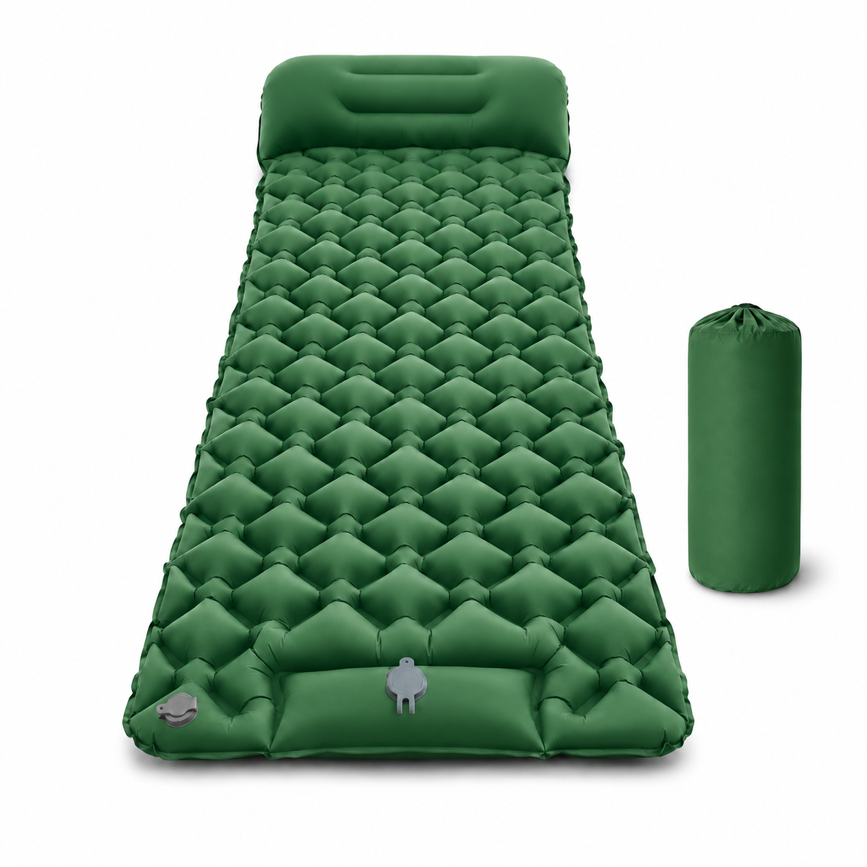 Matelas de Camping Gonflable Ultraléger avec Pompe à Pied Intégrée